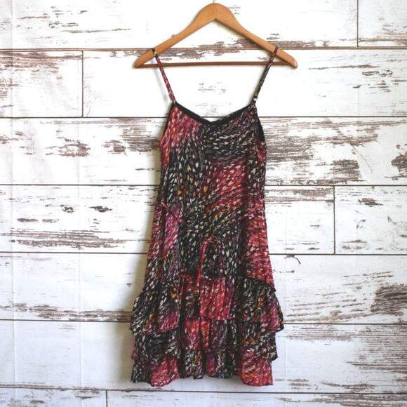 XHILARATION  Women's Heart Print Ruffle Dress Size S - Picture 4 of 6